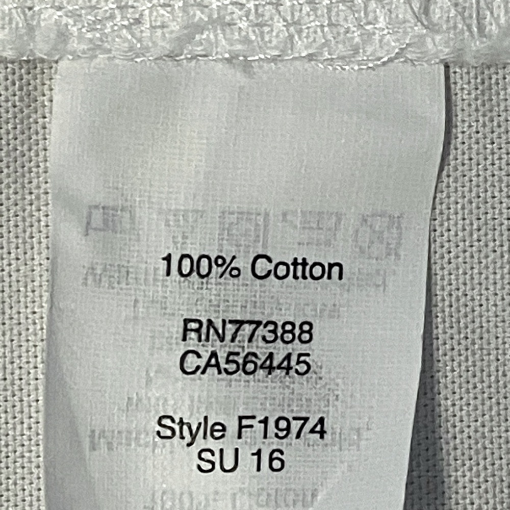 EUC J. CREW 100% Cotton White Button Front Short Sleeve Shift/Shirt Dress Size 6 - Picture 4 of 12